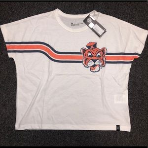 Auburn Under Armour Beanie Head Tiger Crop Top